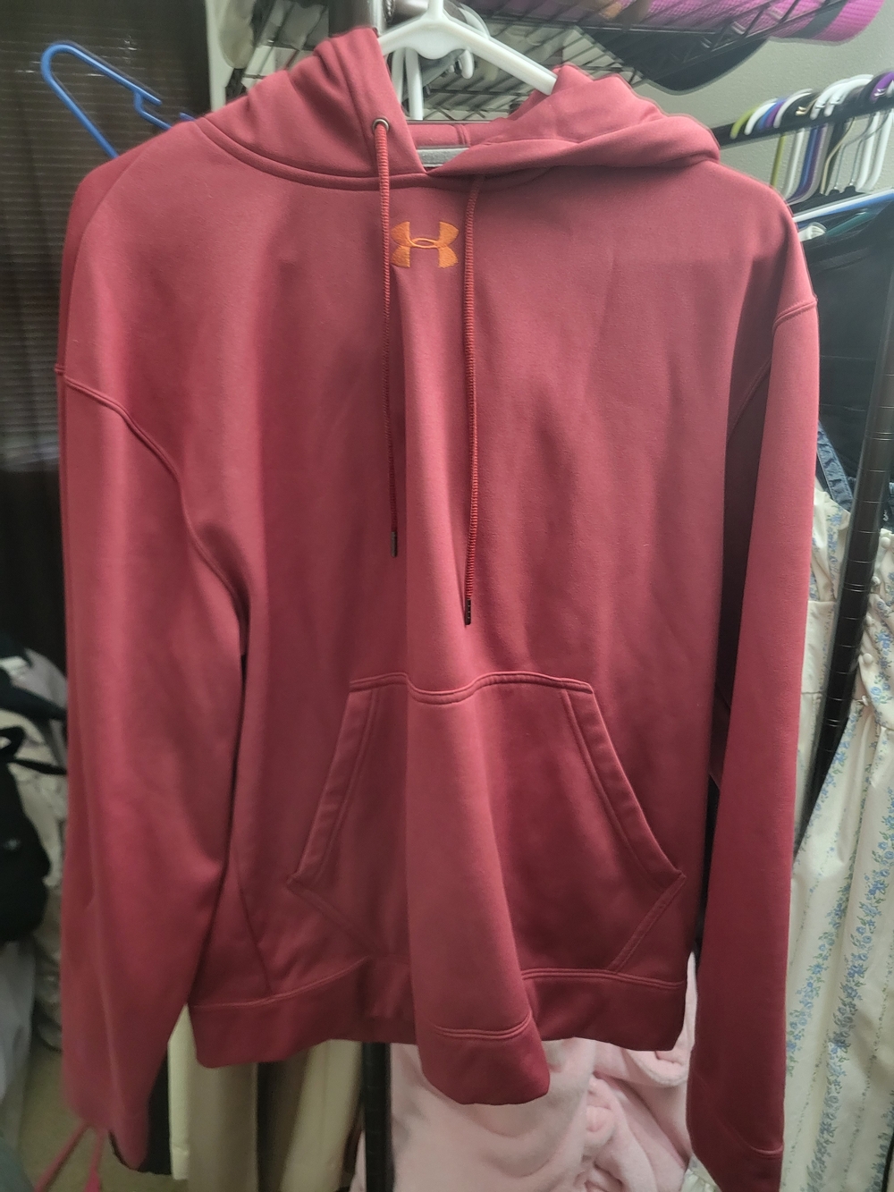Under Armour Men's Maroon Hoodie Sweatshirt